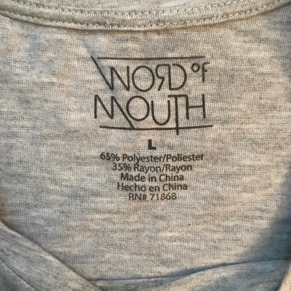 Word of Mouth Graphic T-shirt Tank - Picture 2 of 3